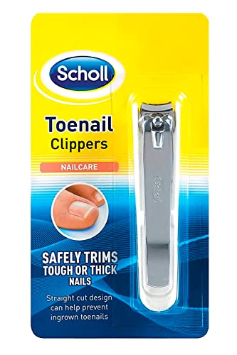 Scholl Coupe-ongles pour ongles d'orteils – Coupe-ongles des mains et des orteils par Scholl pour couper en toute sécurité les ongles durs ou épais