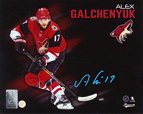 Frameworth Alex Galchenyuk Signed Unframed Coyotes Collage-H, 8x10, Black