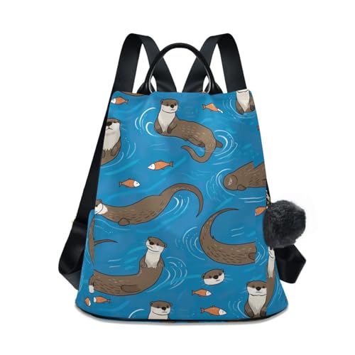 Sac à dos de voyage décontracté bleu à motif pour vos weekends en ville