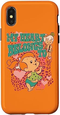 iPhone X/XS The Flintstones Pebbles My Heart Case