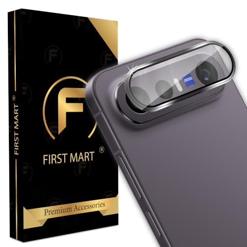 Image of FIRST MART Black Camera Ring Guard Protector for Vivo X300 FE | Tempered Glass with Metal Alloy Rings, HD Clear, Scratch Resistant, Case-Friendly | Pack of 1