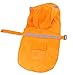 VEDEM Dog Raincoat with Hood, Pet Poncho with Reflective Stripe for Small Medium Large Dogs (Orange, X-Large)