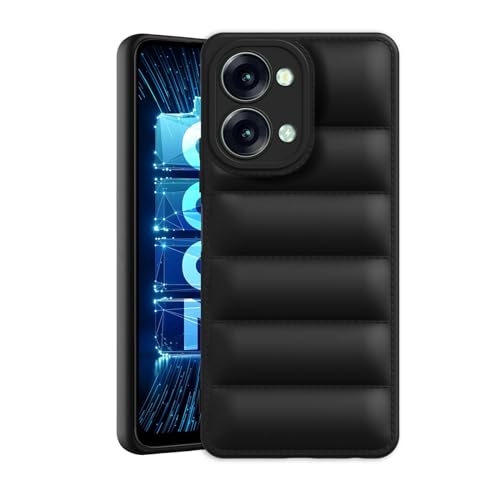Image of Amazon Brand - Solimo Puffer Case Camera Protection Soft Back Cover for iTel P40 Plus - Black