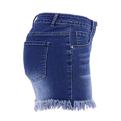 Women's Patchwork Patch Mini Hot Summer Denim Shorts Distressed Ripped Jeans Us 2/4 #TOP2