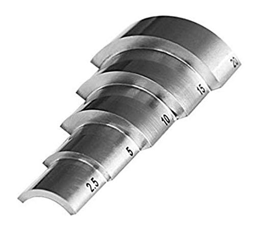Sector Shape Block de Calibración Ultrasónico 5 Escalas 2.5mm 5mm 10mm 15mm 20mm para Calibrador de Espesor Ultrasónico en Pruebas NDT con Acero 1018 miniatura 3