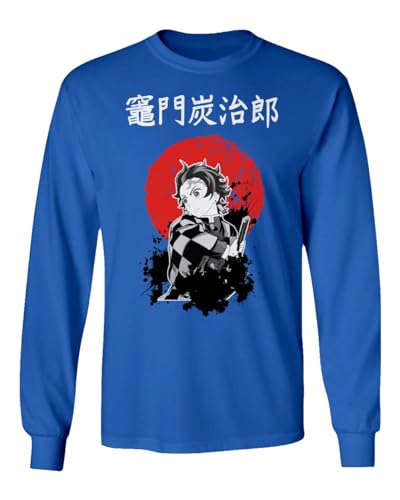 Anime Manga Tanjiro Slayers Demon Unisex Long Sleeve T-Shirt