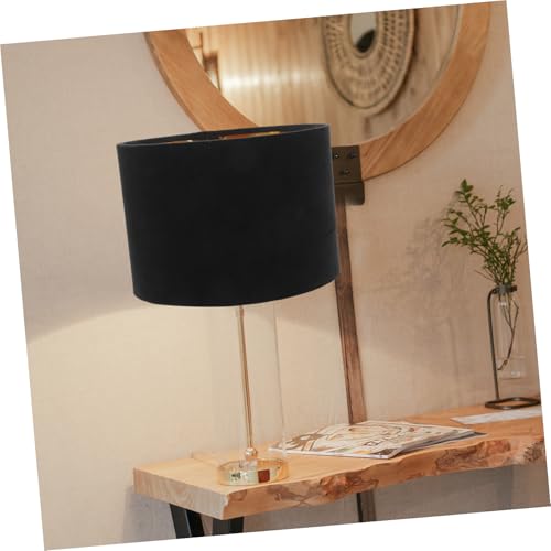 Pantalla de lámpara decorativa negra para un salón sofisticado y cálido 6