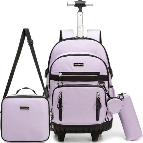 Meetbelify Rolling Backpack for Girls