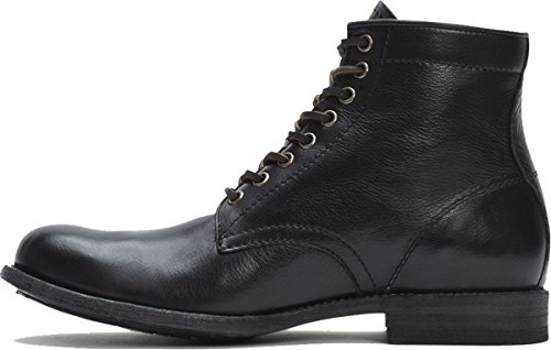 Image of Frye Tyler Lace Up Boots for Men Crafted from Soft Vintage Leather with Blake Construction, Burnished Toe and Heel, and Rubber Inserts on Leather Soles - 5 inch Shaft Height