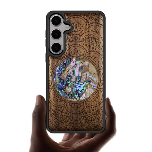 Coque Samsung S25 Plus antichoc en bois véritable contre les rayures