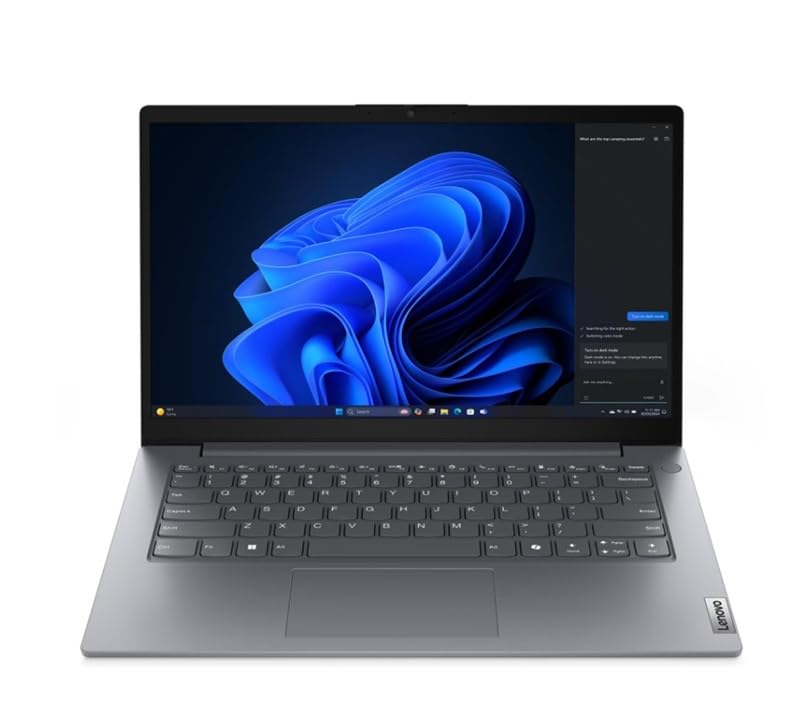 Image of Lenovo V14 G5 IRL 14 inch FHD Laptop | 13th Gen Intel Core Processor | 8GB DDR5 RAM | 512GB SSD | Windows 11 | Wi-Fi 6 | Thin & Lightweight Business Laptop | Luna Grey