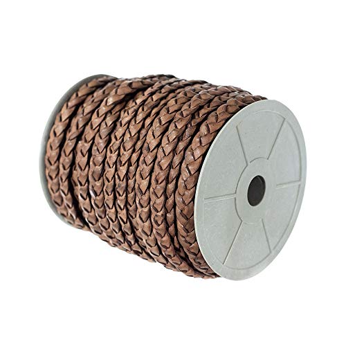 Craft County Flat Braided Leather Jewelry Craft Cord – Necklaces,