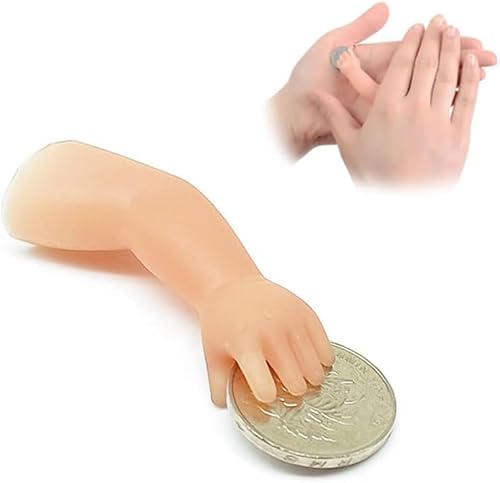 Wentoenapp Little Hand Coin Disappeared Trick Tools Close-Up Magic Show Props Popular Magic Coins Disappear Gimmicks, Magic Kits and Accessories, Magic Kits and Accessories