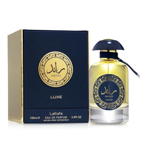 Image of Lattafa Raed Luxe Gold - Fruity, Floral, Woody, Amber - Eau de Parfum Spray Long-Lasting Fragrance for Unisex, 3.40 Ounce / 100 ml