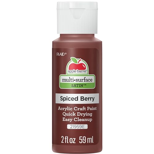 Image of Apple Barrel Multi Surface Acrylic Paint, 2 oz, Spiced Berry 2 Fl Oz,21959E