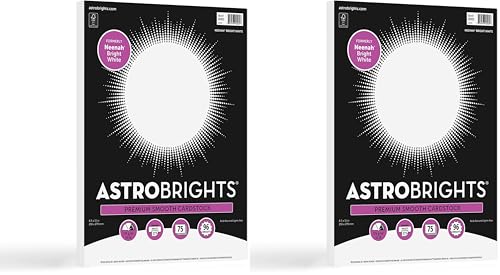 Astrobrights/Neenah Bright White Cardstock,8.5