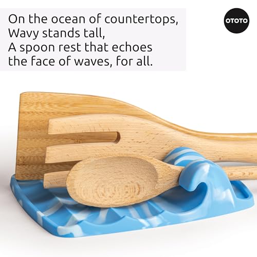 Image of OTOTO Funny Spoon Holder - Spoon Rest for Stove Top - Cooking Gadgets, Gifts, Cute Kitchen Accessories, Funny Gifts, Random Stuff