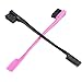 Semoic Double Sided Edge Control Hair Brush Comb Combo Pack 2 Pieces Pink and Black