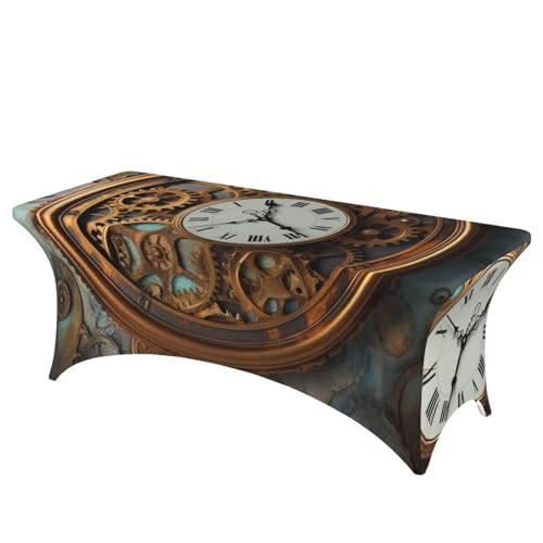 Nappe élasthanne steampunk lavable et infroissable pour table buffet - 2