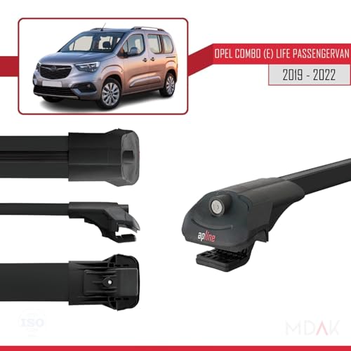 Barres de toit railing Opel Combo E Life résolvant le manque de coffre - 3