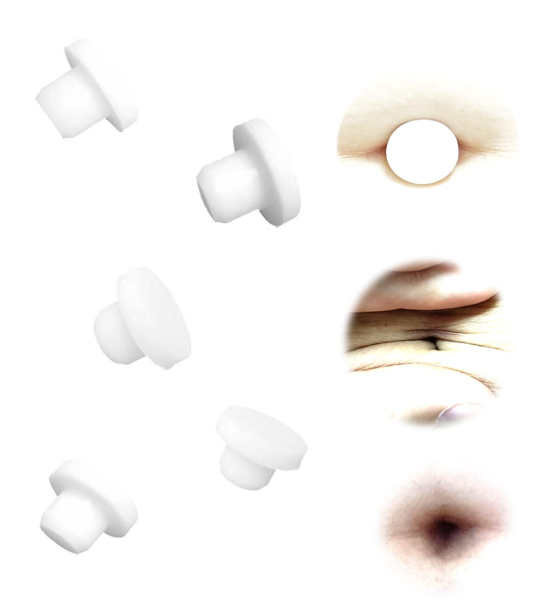 Sexyppl 5PCS Belly Button Silicone Plug Different Sizes Belly Button Shaper Suitable for Liposuction and Tummy Tuck Post Surgery Supplies, Silicone, silicone