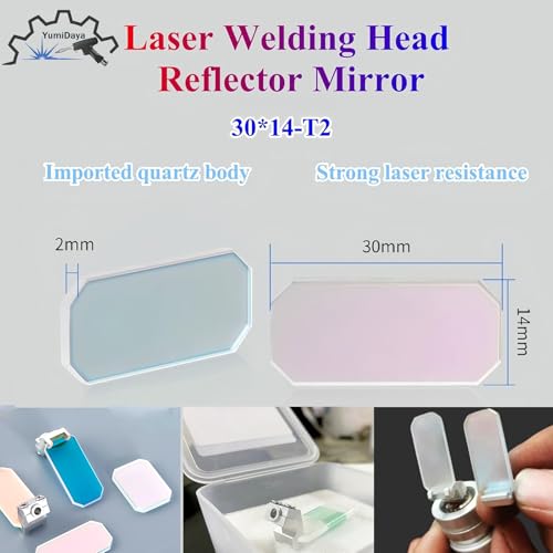 Image of Laser Welding Torch Rreflector, Handheld Laser Welding Reflector Lens 30 * 14 * 2mm for SUP21T SUP23T /S Laser Welding /Cleaning Head