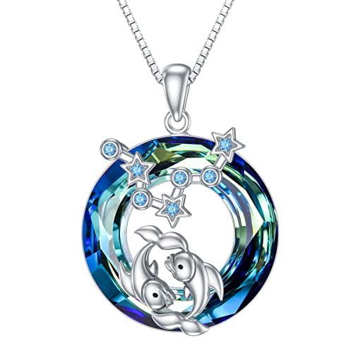 Enjoylifecreative Collar Con 12 Signos Del Zodiaco De Plata De Ley Para Mujer Con Cristal Azul Constelaciones Signo Collar Horóscopo Colgante Joyas, Plata Esterlina Enjoylifecreative Collar Con 12 Signos Del Zodiaco De Plata De Ley Para Mujer Con Cristal Azul Constelaciones Signo Collar Horóscopo Colgante Joyas, Plata Esterlina