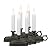 Xodus Innovations FPC1525P Battery Operated LED Window Candle with Sensor, Aged Pewter (Pack of 6)