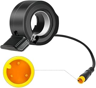 SYNERGY Thumb Throttle Ebike: Electric Scooter Throttle, Ebike Throttle, 7/8inch (22mm) Thumb Throttle Speed Control, 12V-72V Universal Controller for E-Bike Electric Scooters