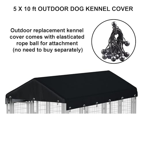 Ddeman Capa de canil para cães ao ar livre 1,5 m L x 25,4 cm C feita de tecido Oxford impermeável e