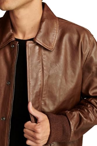 Image of Hide & Seek Men's A2 Aviator Air Force Cockpit Vintage Bomber Military Flight Pilot WWII Distressed Real Leather Jacket