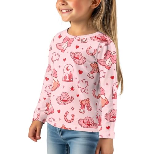 Image of WELLFLYHOM Long Sleeve T-Shirt for Boys Girls 3-16 Years Old Tee Tops Crewneck Pullover Shirts Fall Outfits