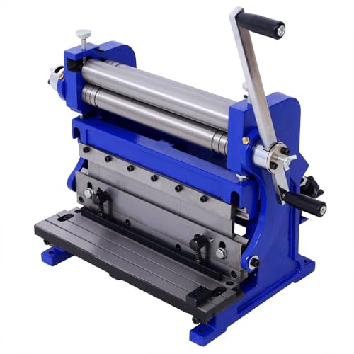 12 Sheet Metal Brake, 20-Gauge Shear Press Brake, 3-in-1 Combination Shear Brake Roll