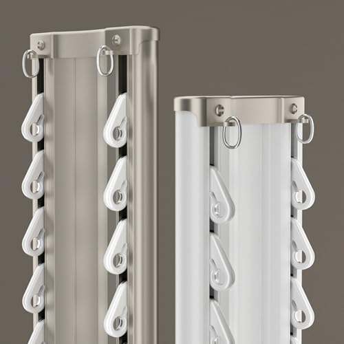 Double rail de plafond aluminium blanc 260 cm intérieur facile