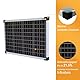 enjoy solar® Monokristallines Solar panel deal für Wohnmobil, Gartenhäuse, Boot (Mono 50W)