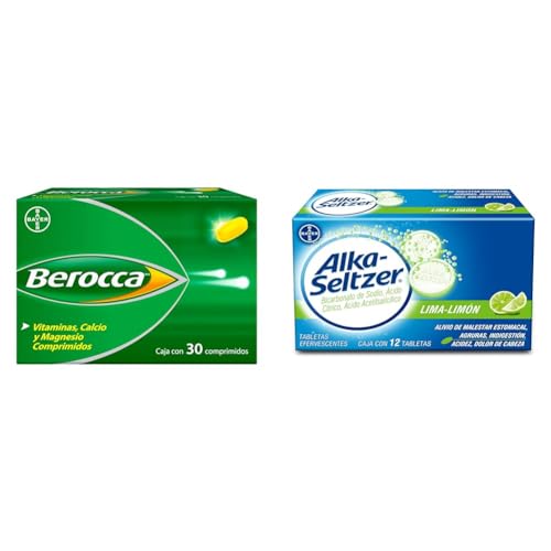 Berocca Multivitamínico, Vitamina C, Minerales y Vitaminas del Complejo B, 30 tabletas + Berocca Multivitamínico, Vitamina C, Minerales y Vitaminas del...