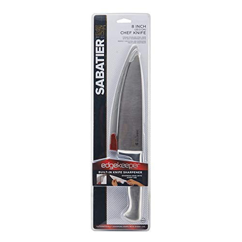 Sabatier Forged Stainless Steel Slicing Knife With Edgekeeper Self-Sharpening Blade Cover, High-Carbon Stainless Steel Kitchen Knife, Razor-Sharp Knife To Cut Fruit, Vegetables And More, 8-Inch #TOP3