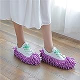 Fácil de usar y lavable: simplemente déjalos en tus zapatos y camina y recoge todo el polvo y el cabello sin agacharte o arrodillarte. Estas zapatillas de mopa se pueden lavar a máquina o a mano.