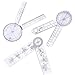 Agatige 3Pcs Angle Medical Ruler, 6/8/10inch Goniometer 360 Degree Plastic Protractor Goniometer Protractor Ruler for Body Measuring