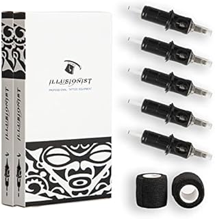 Illusionist Ultra Premium Professional Cartridge Needles w/Grip Wrap Tape #12 Curved Magnum 20 Pack (1215CM)