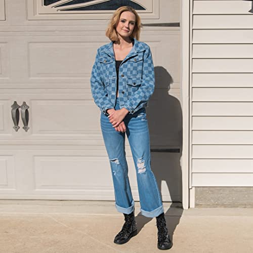 Caradise Womens Lace Up Glitter Combat Boots Chunky Heel Sequin Ankle Booties (Black, Adult, Women, Numeric_7, Numeric, Us_Footwear_Size_System, Medium) #TOP3