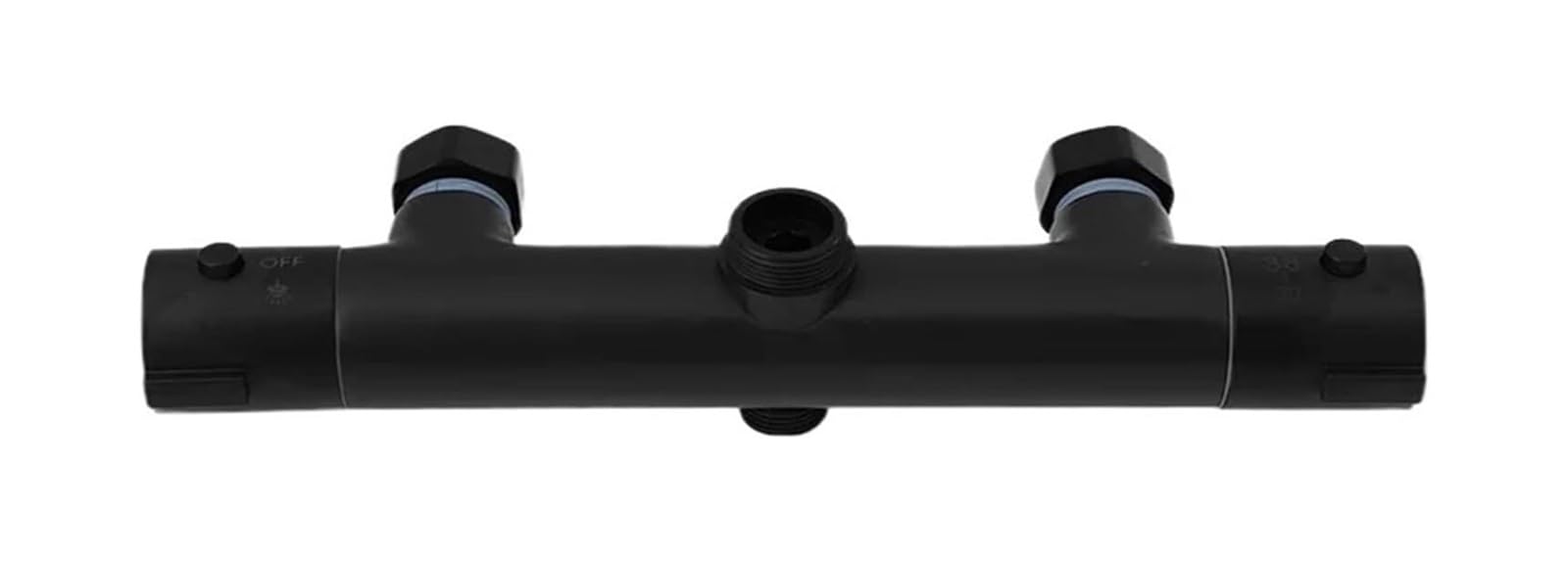 Eamrfvqt Black Metal Thermostatic Shower Mixer
