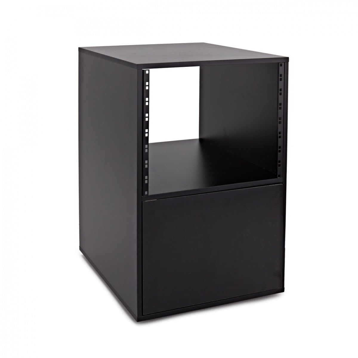 8U Studio Rack Cabinet di Gear4music Nero H-76cm L-52cm P-47cm