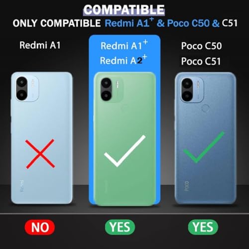 Image of COVERBLACK Rubber Silicone Back Cover for Poco C51 - Transparent