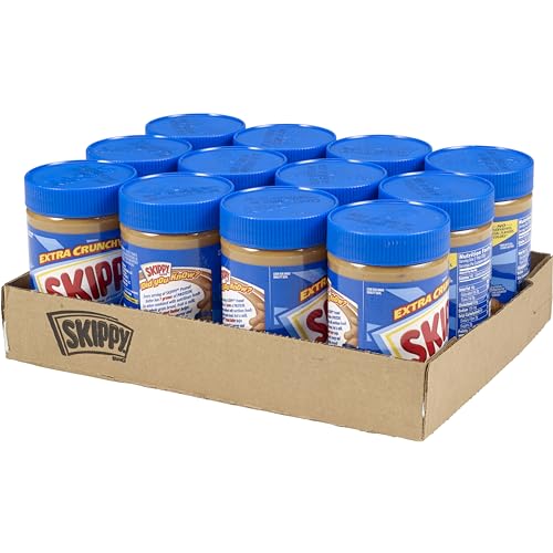 Image of SKIPPY SUPER CHUNK Peanut Butter, Plant Based Protein, 16.3oz x12