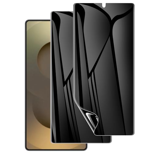 LYWHL 2 Pack for Samsung Galaxy S25 Ultra Privacy Screen Protector [Like Original Fingerprint Unlock] Anti-Spy Private S25 Ultra Film [Not Glass] Case Friendly Scratch-Resistant Sensitive Touch