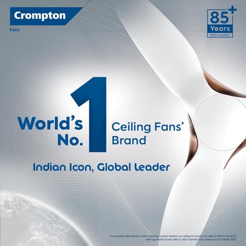 Crompton HIGHSPEED AMEO 1200mm (48 inch) Ceiling Fan (Copper Gleam) Star rated energy efficient fan view 2