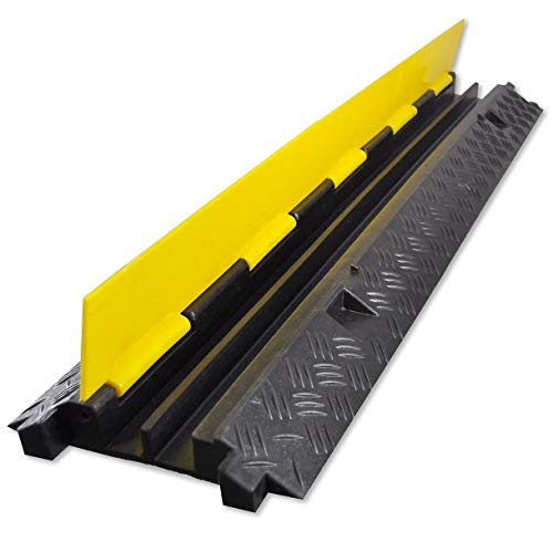 Get Discount 70% Price Electriduct Economical 2 Channel Cable Protector Traffic Wire and Hose Ramp Cord Cover 1.2 Inch Channels 10,000 lbs per Axle - Rubber Black Base/Yellow Lid, 2 Pack Up To 50% OFF Electriduct Economical 2 Channel Cable Protector Traffic Wire and Hose Ramp Cord Cover 1.2 Inch Channels 10,000 lbs per Axle - Rubber Black Base/Yellow Lid, 2 Pack