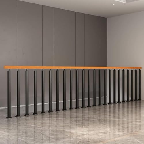 Barreaux de balustrade en métal noir réglables pour terrasse