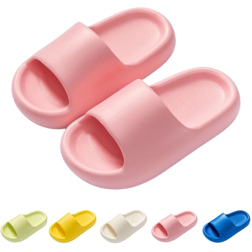 Cloud Slides for Kids, Boys Girls Shower Slippers Slip on Slide Sandals Non-slip Summer Beach Pool Shoes Comfortable Home Slippers Outdoor Shoes